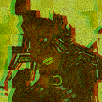 glitched mess of a portrait (affectionate)