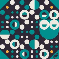 abstract tile art of Alma